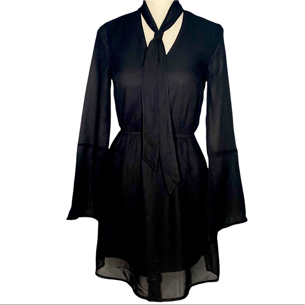 Black Dress with necktie